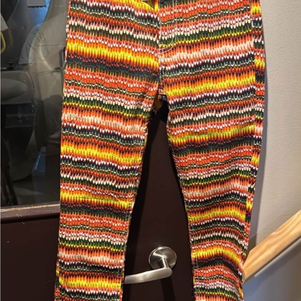 Kate Spade Orange Yellow Skinny Jeans